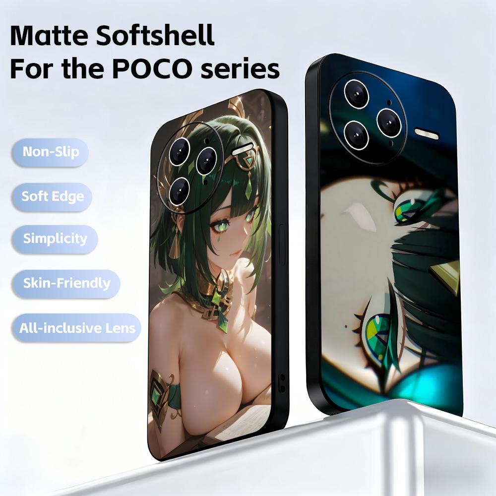 Xiaomi Poco X6 - Casing Ponsel Genshin Impact Nefer untuk