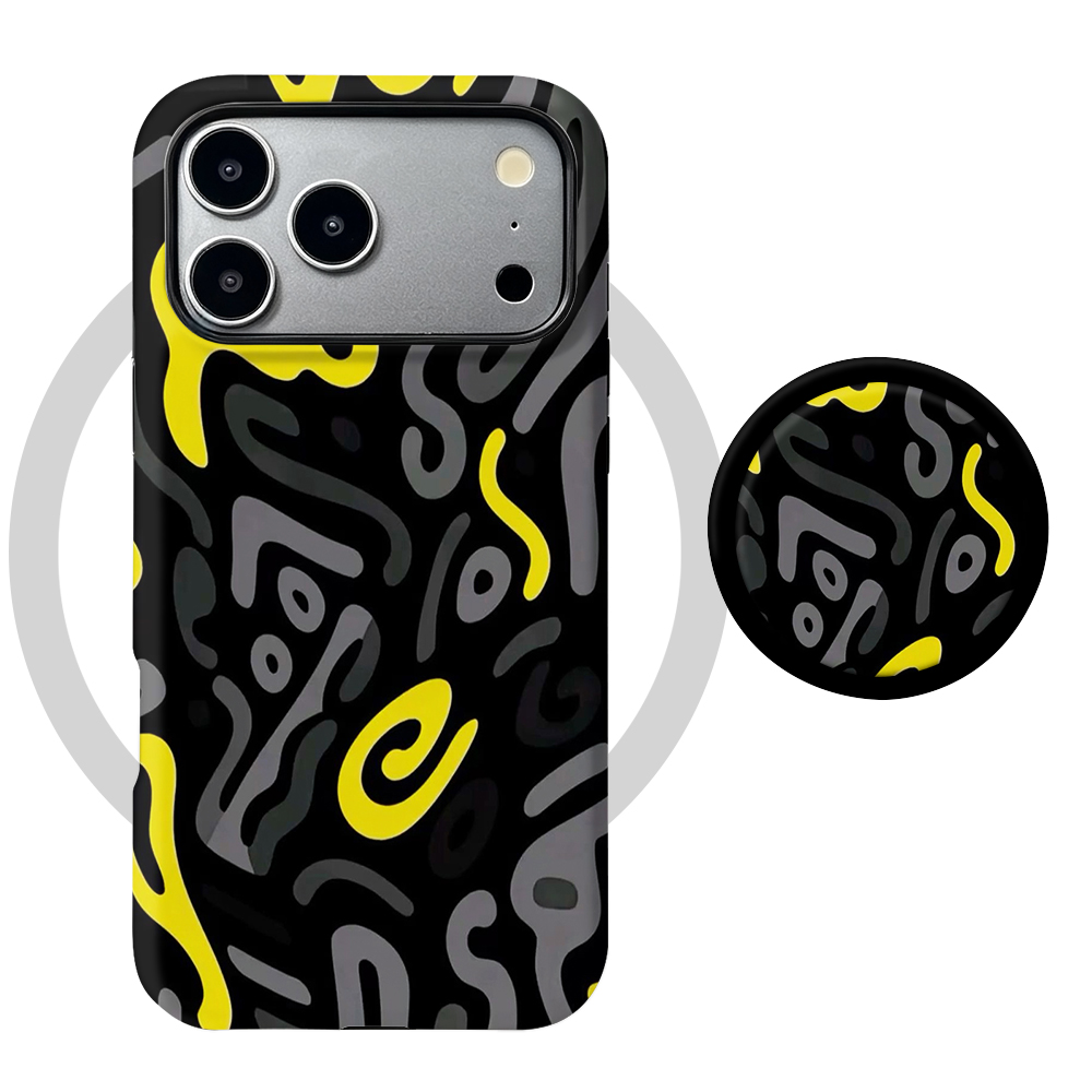 Huawei Nova 12 - Casing Magnetik Grafiti Abstrak Untuk Huawei