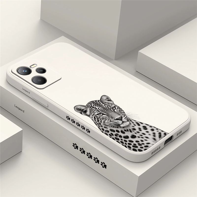 Realme C67 - Casing dengan Desain Kucing untuk OPPO